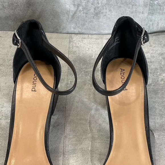 Abound Women's Black Finn Square-Toe Ankle-Strap Block-Heel Sandals SZ 12 - Picture 7 of 12